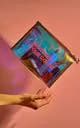 Transparent and colorful makeup bag