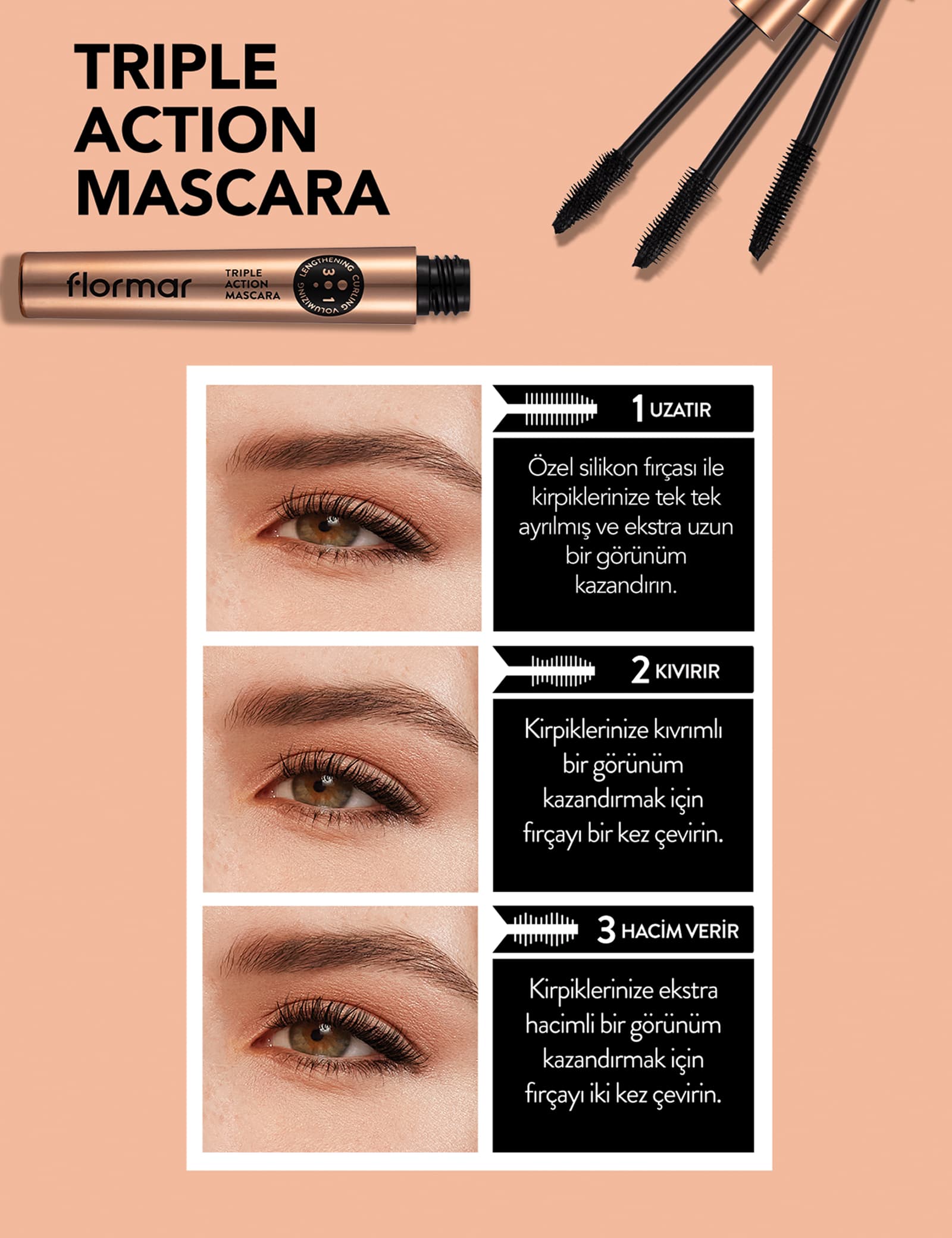 Triple Action Mascara